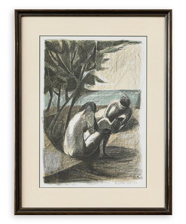 RENATO NESI (1923-1999) - Bagnanti, 1984