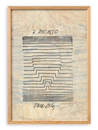 VICTOR VASARELY (1906-1997) - À Picasso, 1973 circa
