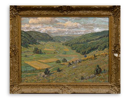 ERICH ZEYER (1903-1960) - Sommertag im Lautertal bei Bichishausen, 1955