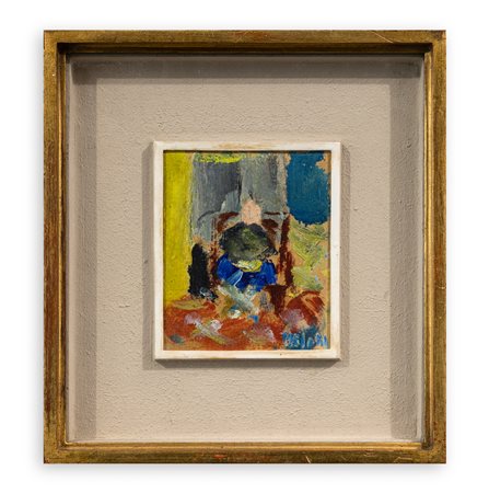 GINO MELONI (1905-1989) - Figura in salotto, 1954