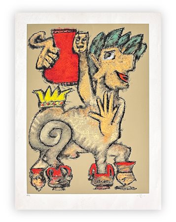 ROBERTO SEBASTIAN MATTA (1911-2002) - Senza Titolo (Re-Regina)