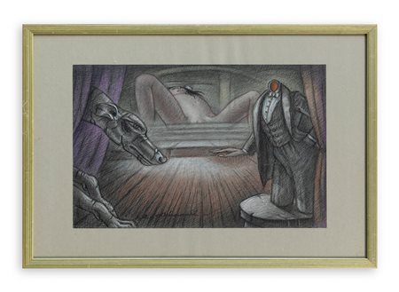 ENRICO ALLIMANDI (1910-1984) - Contemplazione, 1968 circa