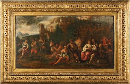 CERCHIA DI THEODOR HELMBREKER (Nato ad Haarlem nel 1633. Morto a Roma nel...