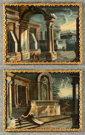 AMBITO DI STOM ANTONIO (Nato nel 1688. Morto a Venezia nel 1734). Coppia di...