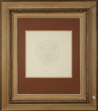 MUNARI BRUNO - Milano, 1907-1998. Disegno raff. ''FIGURA ANTROPOMORFA''....