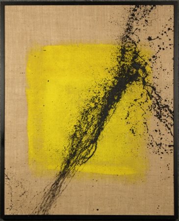 TUN CHANDA' - Nata a Novara nel 1980. Tempera acrilica su juta intitolata...