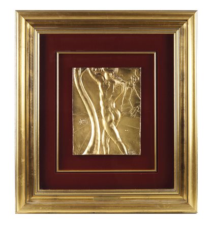 SALVADOR DALI' Figueres 1904 - 1989 "Adamo - Genesis 1-26 ", scultura...