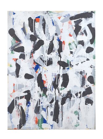 JEAN PAUL RIOPELLE Montreal 1932 - Quebec 2002 "Senza titolo", olio e gouache...