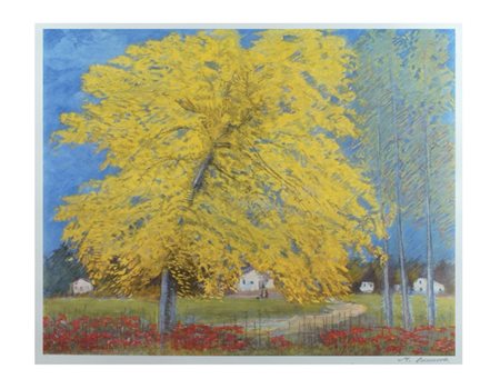 MICHELE CASCELLA Ortona 1892 - Milano 1989 "California", acquaforte...