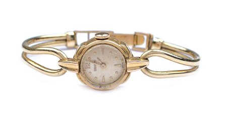 OROLOGIO DA DONNA ZENITH IN ORO GIALLO 18KT anni 50/60 cassa tonda mm. 17,...