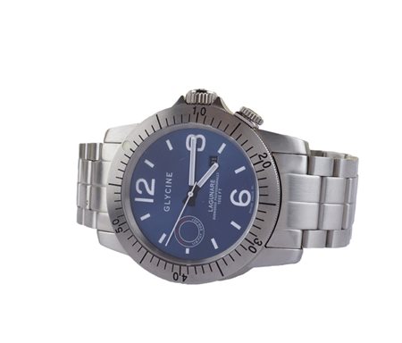 OROLOGIO DA POLSO IN ACCIAIO GLYCINE LAGUNARE cassa tonda mm. 44 con ghiera...