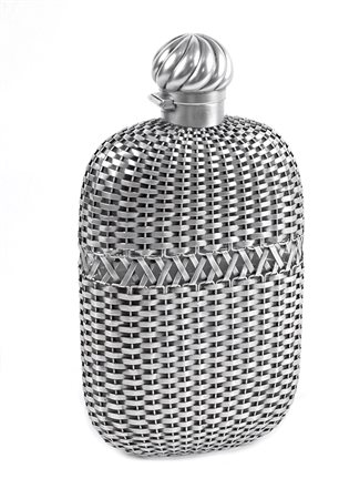 FIASCA IN ARGENTO GORHAM COMPANY Usa, 1900 corpo lavorato a maglie...