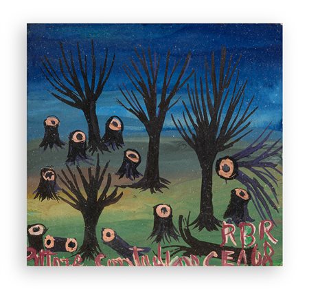 BRUNO ROVESTI (1907-1987) - Paesaggio a bosco, 1968