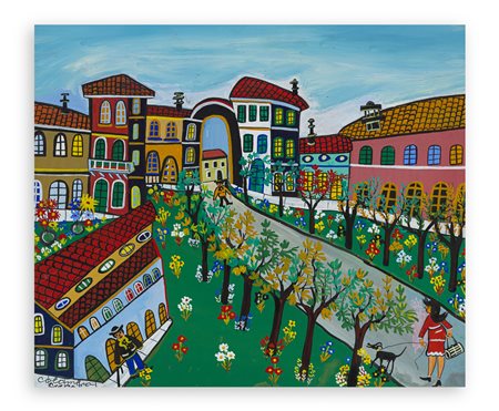 MARIO COLOMBO (1907-?) - Senza Titolo (Paesaggio)