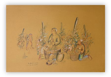 MIJO KOVACIC (1935) - Senza Titolo (Vendemmia), 1974