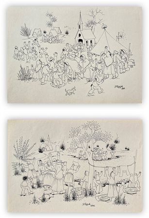 PERO TOPLJAK (1948) - Lotto unico di 2 opere: