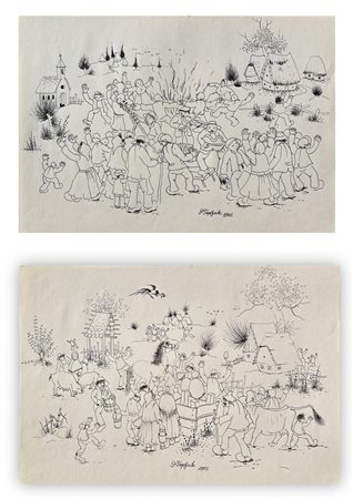 PERO TOPLJAK (1948) - Lotto unico di 2 opere: