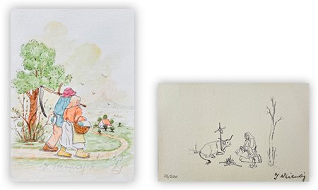 YVAN VECENAJ (1920-2013)  - Lotto unico di 2 opere: