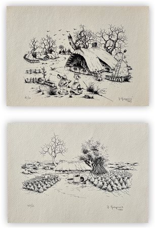 F. GREGUVIC - Lotto unico di 2 opere