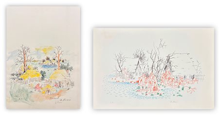 MIJO KOVACIC (1935) - Lotto unico di 2 opere