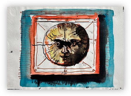 EUGÈNE BERMAN (1899-1972) - Senza Titolo (Sole)