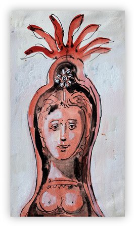 EUGÈNE BERMAN (1899-1972) - Senza Titolo (Busto di donna con acconciatura), 1963