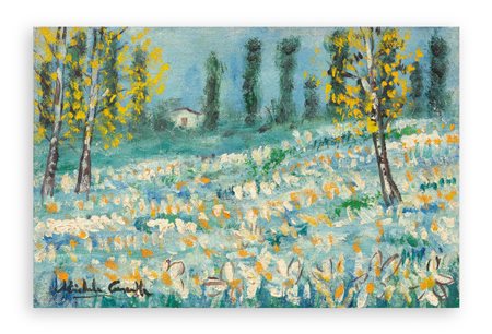 MICHELE CASCELLA (1892-1989) - Campo di lino