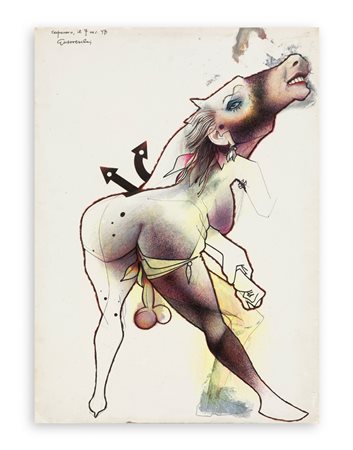 GIUSEPPE GUERRESCHI (1929-1985) - Figura, 1971