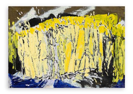 PIERO GIUNNI (1912-2000) - Matura il grano sulle colline, 1969