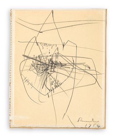 EMILIO SCANAVINO (1922-1986) - Senza Titolo, 1954