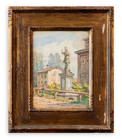 ARTURO FERRARI (1861-1932) - Statua di S. Carlo