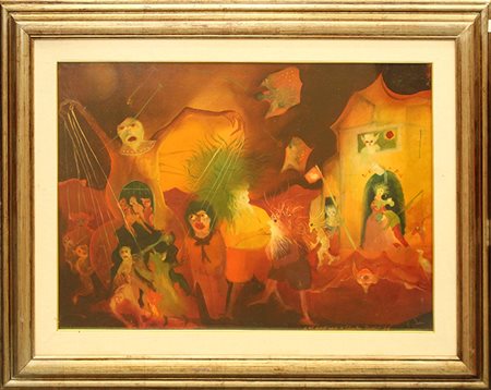 PIERO COLOMBANI, "Il burattinaio", anni 76