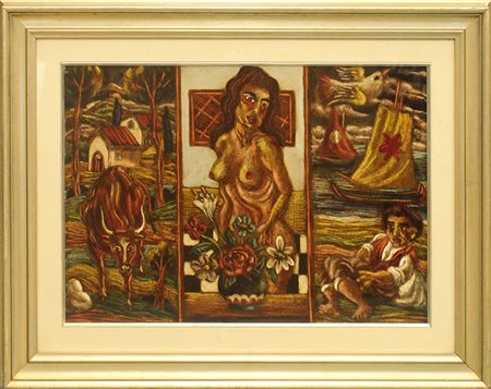 GIUSEPPE SERAFINI, "Nudo", anni 70