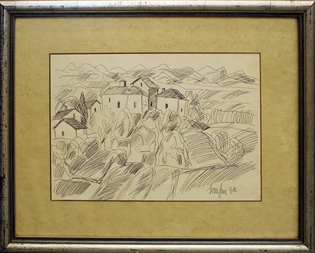 GIUSEPPE SERAFINI, "Paesaggio", 1983