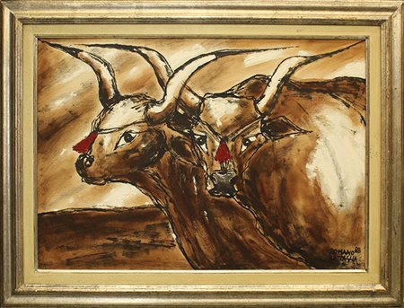 ROMANO BATTAGLIA, "Buoi", 1988