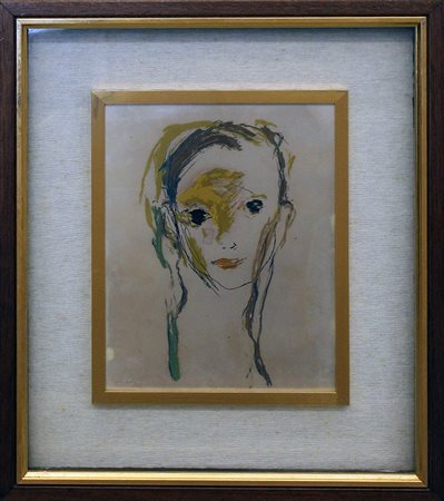 ERNESTO TRECCANI, "Ritratto " anni 80'