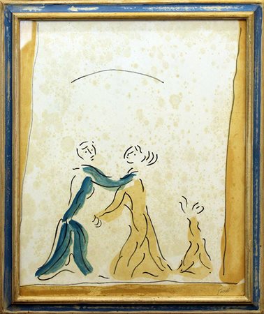 VIRGILIO GUIDI, "Incontro",anni 70'