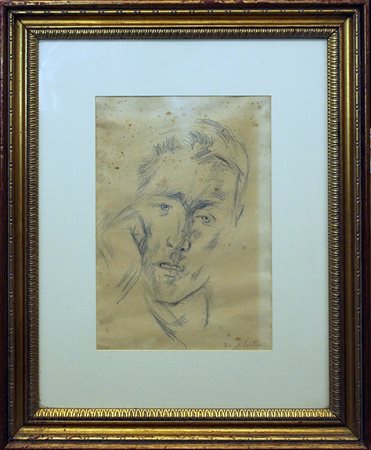 RENATO SANTINI, anni 40', "Autoritratto"
