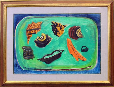 FABBRI ALFREDO, "Composizione Astratta" anni 70'