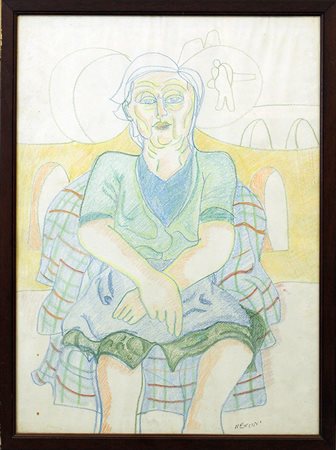 MENCINI, "Figura di donna" anni 70'