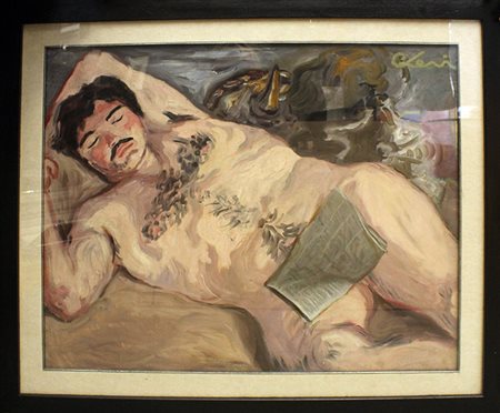 CARLO LEVI"Uomo che dorme"
