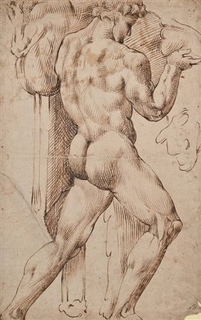 Scuola toscana del XVII secolo () Studio di Ercole China su carta mm 400x260...