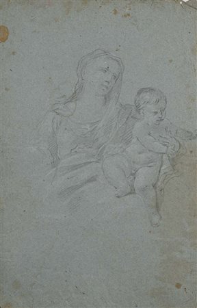 Carlo Maratti (bottega di) (Camerano 1625 - Roma 1713) Studio di puttino e...