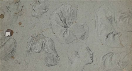 Carlo Maratti (bottega di) (Camerano 1625 - Roma 1713) Studio di teste e...