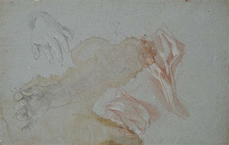 Carlo Maratti (bottega di) (Camerano 1625 - Roma 1713) Studio di torso nudo...