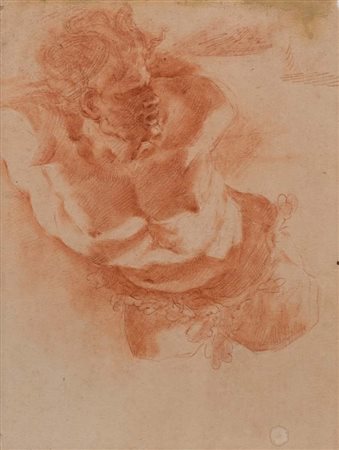 Scuola Emiliana del XVII secolo () Studio di Fauno Pietra rossa su carta mm...