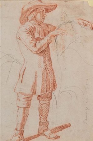 Scuola olandese del XVII secolo () Studio di giovane col cappello Pietra...