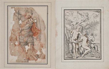 Scuola toscana del XVIII secolo () Studio di San Michele Arcangelo da Denys...