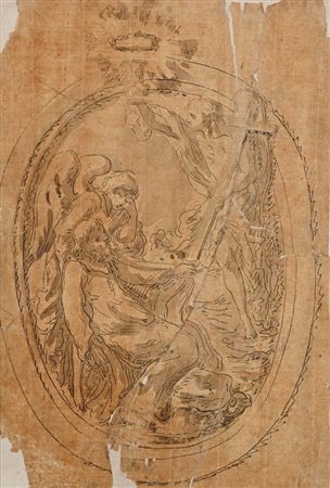 Scuola genovese del XVIII secolo () Studio di Cristo nell'orto del Getsemani...