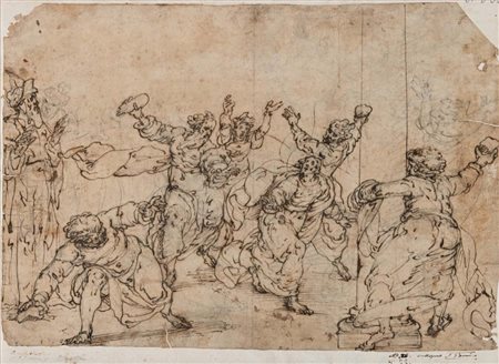 Giovanni Battista Paggi (Genova 1554 - Genova 1627) Lapidazione di Santo...